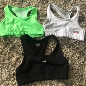 Girls sports bras